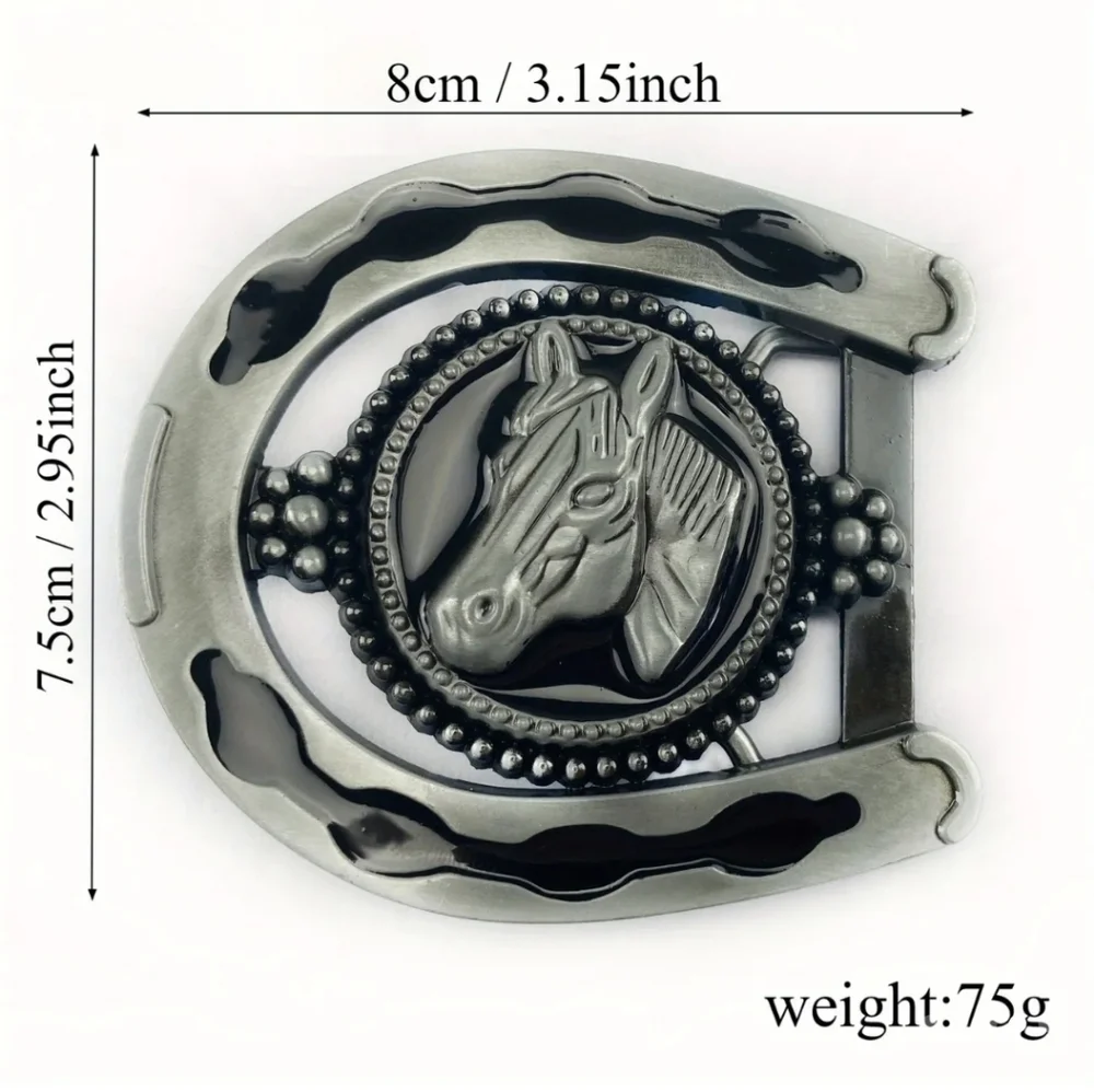 New horseshoe horse Western cowboy belt buckle